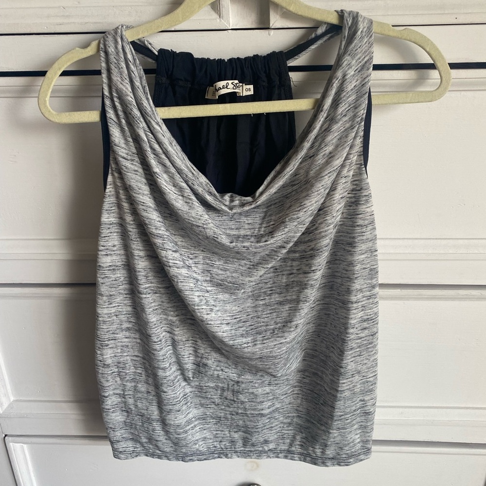 Michael Stars cowl neck tank OS